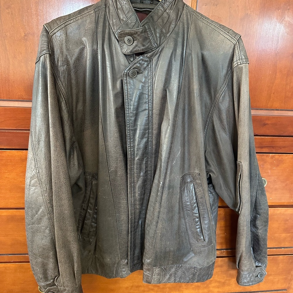 Men's Black Leather Jacket